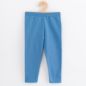 Dětské legíny z teplákoviny New Baby Kindergarten blue - velikost 104/110