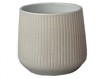 Obal na květník STRIPS VERTIKAL keramický lesklý d14x13cm
