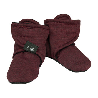 Capáčky barefoot Warmkeeper ZOE Garnet; Barva: vínová; Velikost: 0 - délka stélky: 10 cm