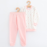 Dětské bavlněné pyžamko New Baby pink bear 92/98