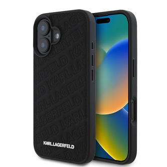 Karl Lagerfeld PU Quilted Pattern Zadní Kryt pro iPhone 16 Black Karl Lagerfeld PU Quilted Pattern Zadní Kryt pro iPhone 16 Black