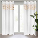 Vánoční dekorační závěs s kroužky ASTORIA bílá 140x250 cm (cena za 1 kus) MyBestHome