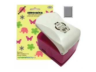 Děrovačka s embosing efektem - poštovní známka