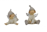 Andílci s čepičkami, sada 2 ks