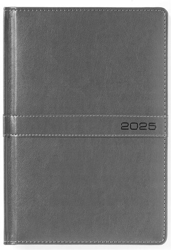 Kalendarz 2025 A4 dzienny biznesowy szary Kalendarz 2025 A4 dzienny biznesowy szary