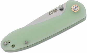 J1912-NTG CJRB Feldspar Nature Green\n(Transparent) AR-RPM9 G10(contoured & CNC pattern textur