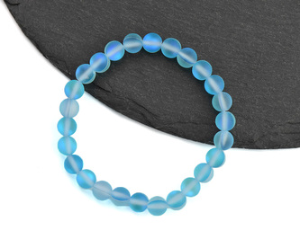 Náramek dětský Opalit matný tyrkysový