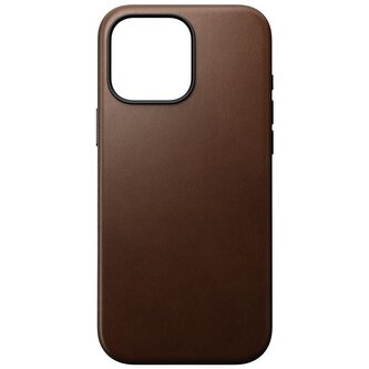 Nomad Modern Leather case, brown - iPhone 16 Pro Max