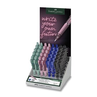 Kuličkové pero Faber-Castell Poly Ball View stojánek, 40 ks