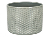 Obal na květník PILLAR SPOTS keramický lesklý d14x12cm