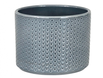 Obal na květník PILLAR SPOTS keramický lesklý d21x19cm