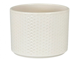 Obal na květník PILLAR SPOTS keramický lesklý d14x12cm