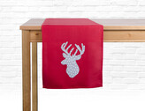 Vánoční ubrus - běhoun na stůl CHRISTMAS DEER červená 35x175 cm