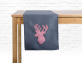 Vánoční ubrus - běhoun na stůl CHRISTMAS DEER šedá 35x175 cm