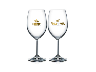 Nekupto Sklenice na víno pro pár Princezna a Princ