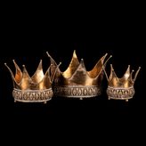 Zlatá koruna - kovová, cena za sadu 3 velikostí.