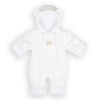 Zimní overal pro miminko Mikroplyš White star; Barva: bílá; Velikost: 68 - 74