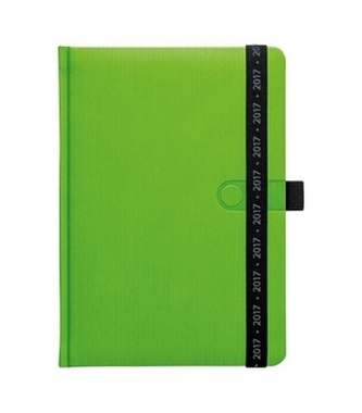 Diář 2017 - Trendy zelený denní A5