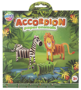 Zvířata z papírové harmoniky - safari