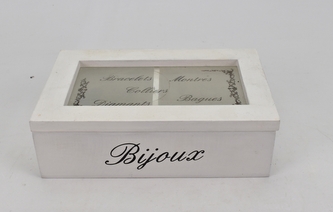 Krabička na čaj bílá