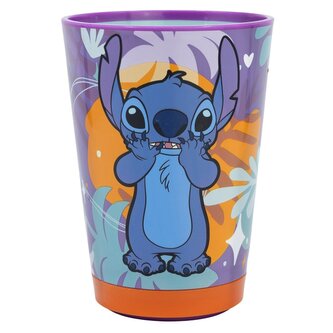 Bezpečný plastový kelímek 470 ml - Stitch Aloha