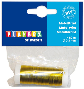 Drátek 80m x 0,3mm ZLATÝ
