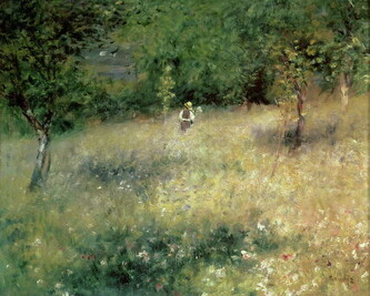 Obrazová reprodukce Spring at Chatou, c.1872-5, Pierre Auguste Renoir, 40 × 35 cm
