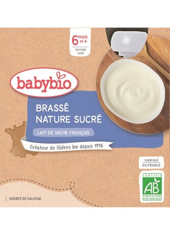 BABYBIO mléčná svačinka 4x85g