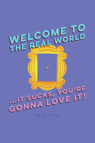 Umělecký tisk Přátelé   - Welcome to the real world, 26.7 × 40 cm