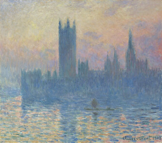 Obrazová reprodukce The Houses of Parliament / Sunset (1903), Claude Monet, 40 × 35 cm