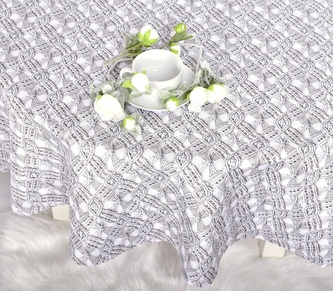 Ubrus s nešpinivou úpravou, Artdeco, šedý 120 x 155 cm