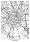 Mapa Milan, Hubert Roguski, 30 × 40 cm