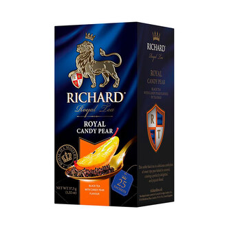 Richard Royal Candy Pear, černý čaj (25 sáčků)