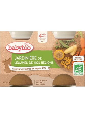 BABYBIO zeleninová směs 2x130 g