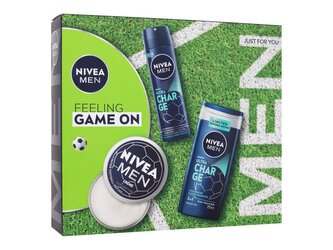 Nivea Men krém na obličej, tělo a ruce Men Creme 150 ml + antiperspirant Men Ultra Charge 150 ml + sprchový gel Men Ultra Charge 250 ml