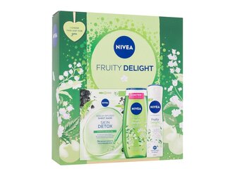 Nivea Fruity Delight sprchový gel Fruity Delight 250 ml + antiperspirant Fruity Delight 150 ml + pleťová maska Skin Detox 1 ks