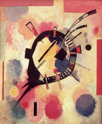 Obrazová reprodukce Yellow Centre (1926), Wassily Kandinsky, 35 × 40 cm