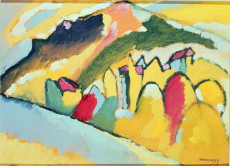 Obrazová reprodukce Study in Autumn No. 1 (1910), Wassily Kandinsky, 40 × 30 cm