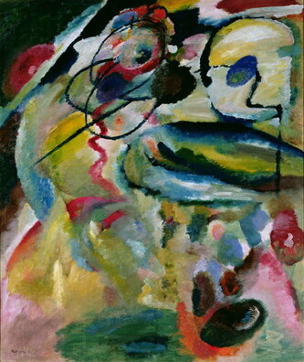 Obrazová reprodukce Abstract Composition (1911), Wassily Kandinsky, 35 × 40 cm