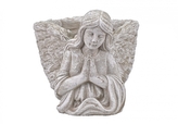 Květináč s andělem cement 13x20x15 cm