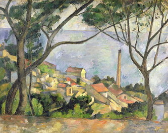 Obrazová reprodukce The Sea at l'Estaque, 1878, Paul Cezanne, 40 × 30 cm