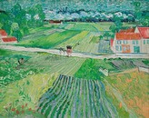 Obrazová reprodukce Landscape at Auvers after the Rain, 1890, Vincent van Gogh, 40 × 30 cm