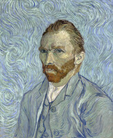Obrazová reprodukce Self portrait, 1889, Vincent van Gogh, 35 × 40 cm