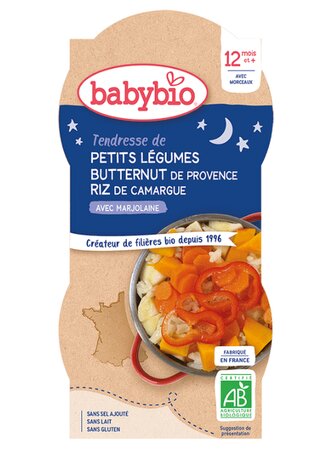 BABYBIO zelenina s rýží 2x200g