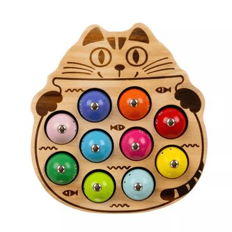 Dřevěná magnetická rybářská hra