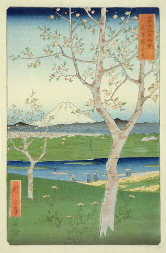 Obrazová reprodukce Fuji, Ando or Utagawa Hiroshige, 30 × 40 cm