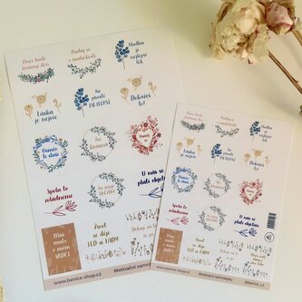 Motivační samolepky A5