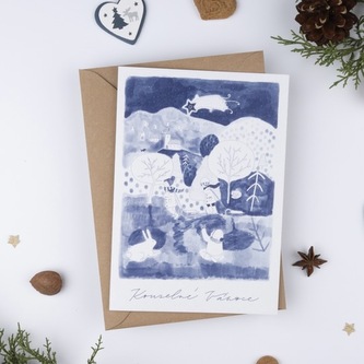 Be Nice vánoční přání - Nesem Vám noviny modré