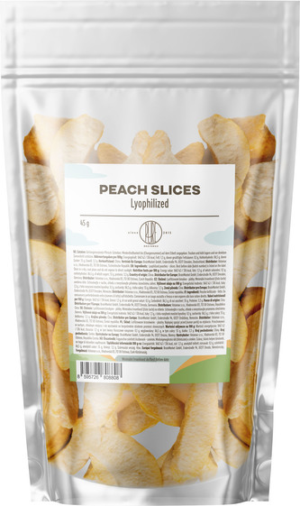 BrainMax Pure Lyofilizovaná broskev, plátky, 45 g