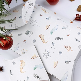 Be Nice Poetické vánoční krabičky na balení Malá krabička   14x13,5x4 cm